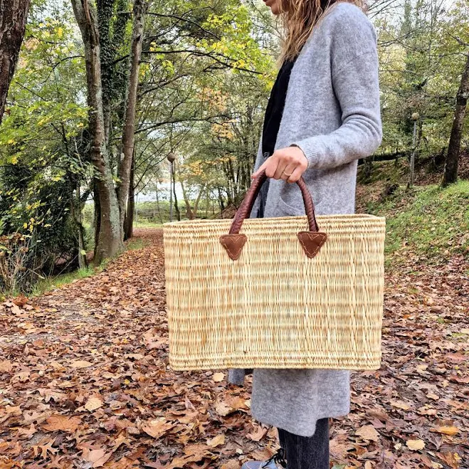 bag Straw Market Basket Handbag Etsy - PadaWorks $27.52