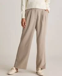 wide leg pants Stretch Crepe Pleated Wide Leg Pants Quince $69.9