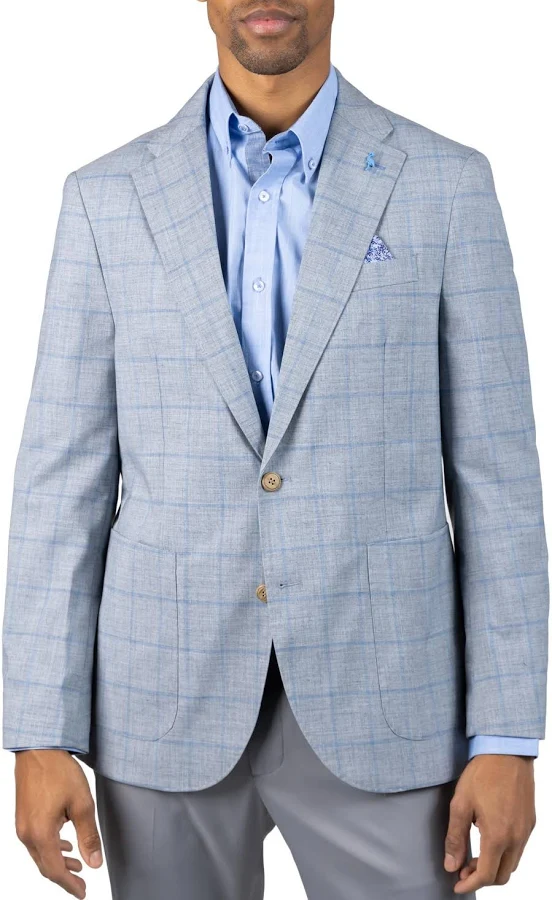 blazer TailorByrd Men's Mélange Windowpane Sport Coat Macy's $163