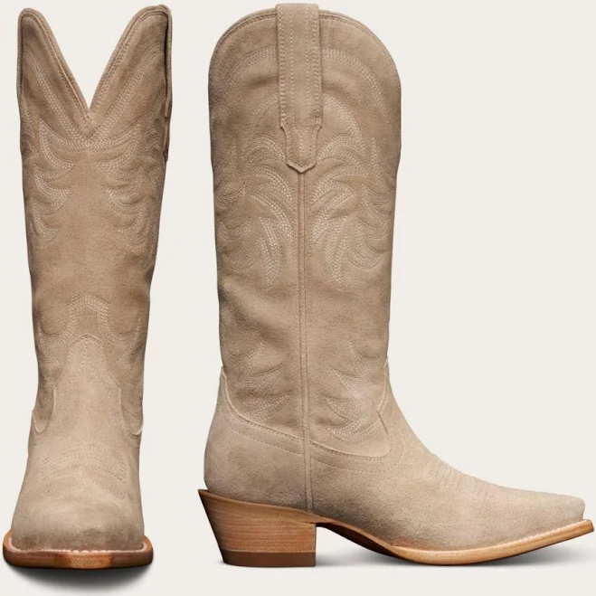 shoes Tecovas Women's The Annie Fawn Suede Boots Tecovas $375