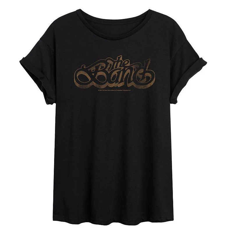top The Band Logo Distressed Oversized Tee Kohl's $22.39