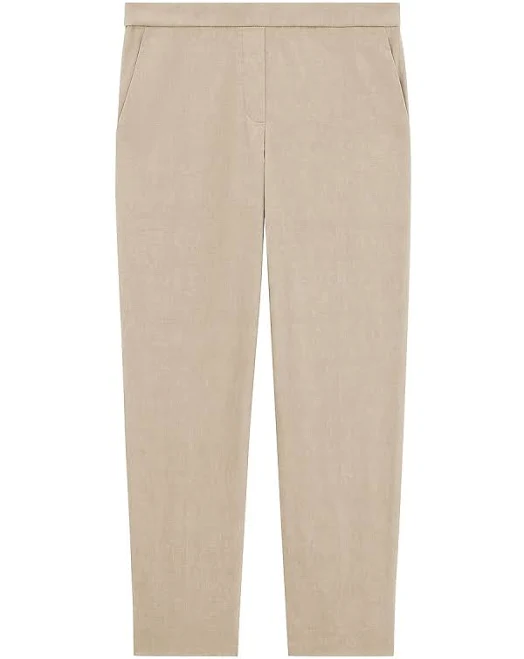 pants Theory Women's Treeca Good Linen Cropped Pull-On Pants Saks Fifth Avenue $98