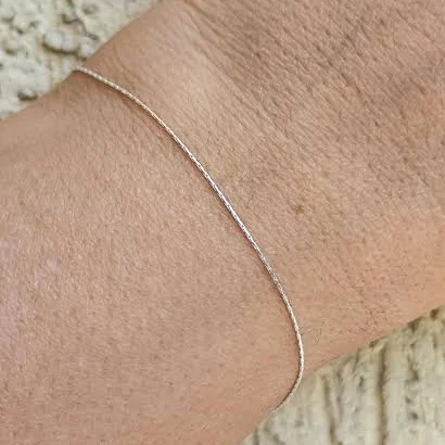 accessory Thin Dainty Silver Bracelet Etsy - sofisjewelrystore $28.02