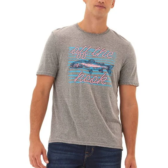 top Threads 4 Thought Men's Off The Hook Triblend Graphic Tee Threads 4 Thought $26.6