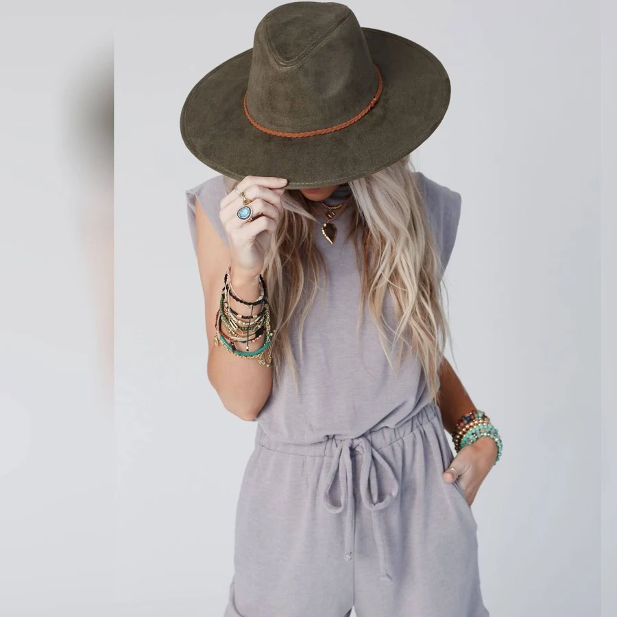 accessory Three Bird Nest Women's Arizona Braided Wide Brim Hat Three Bird Nest $17