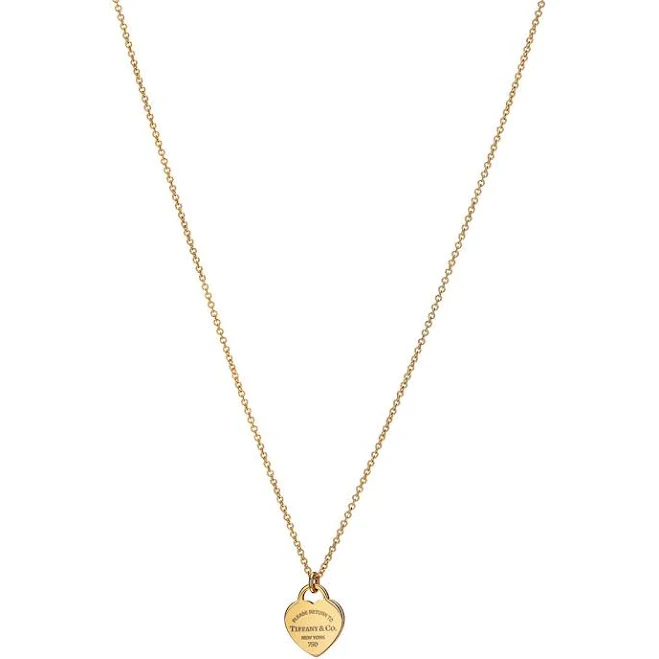accessory Tiffany Mini Heart Tag Pendant in Yellow Gold Tiffany & Co. $1075