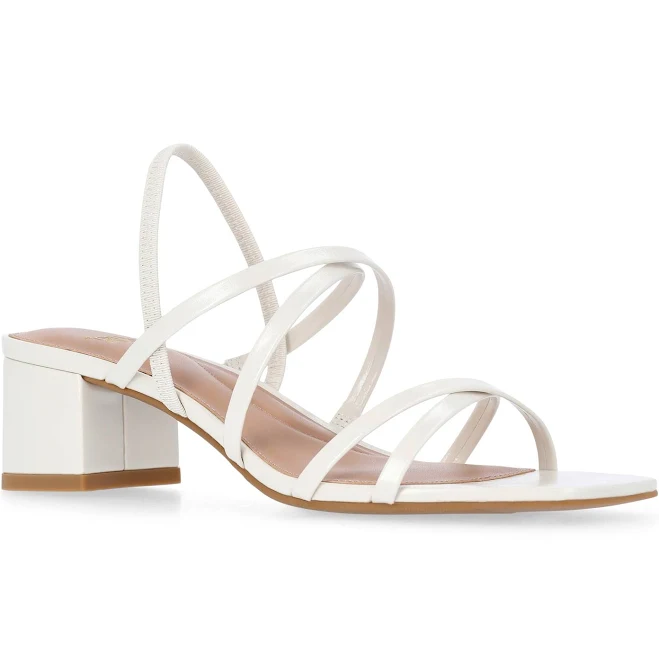 shoes Time and Tru Women's Strappy Block Heel Sandals Walmart $24.98