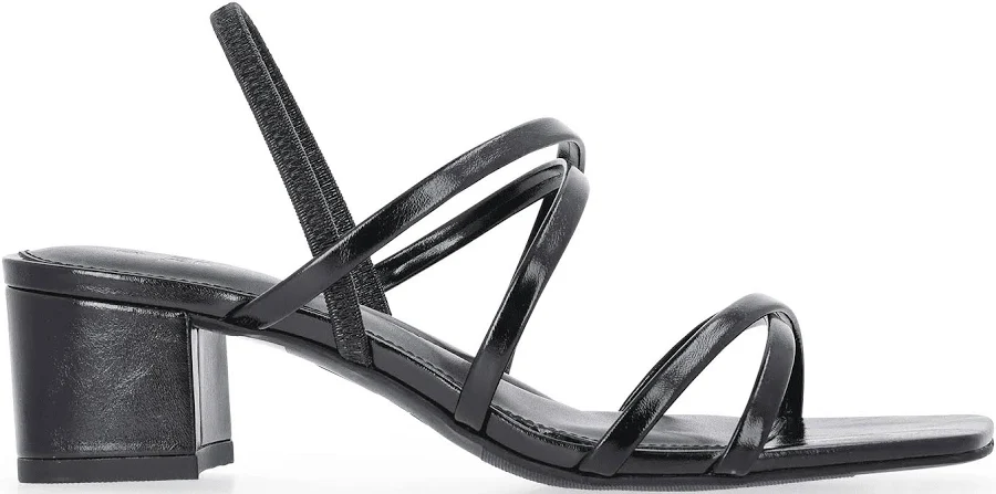 shoes Time and Tru Women's Strappy Block Heel Sandals Walmart $24.98