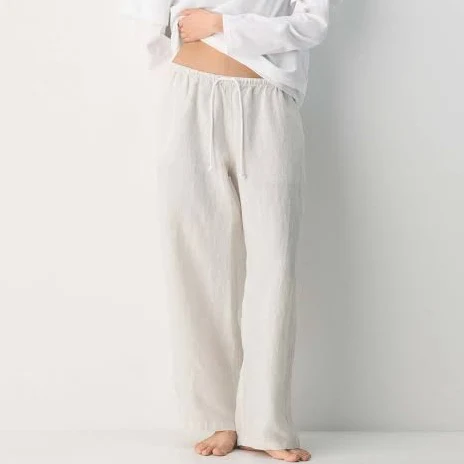 linen outfit Tna Women's Charleston Linen Pant in Ingd Strp W /Ntrl Ec | XS Aritzia $88