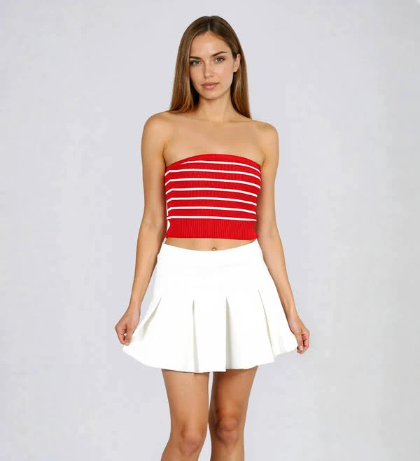 tube top TOBI ACT Cute Strapless Stripe Crop Top Tobi $12
