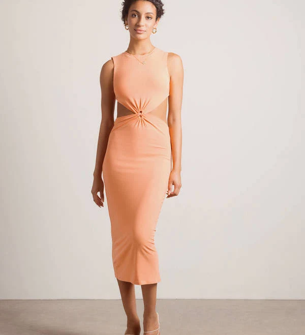 dress Tobi Call Me Up Cutout Bodycon Midi Dress Tobi $27