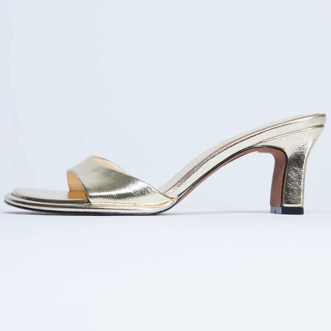 shoes Topshop Ari Mule Heeled Sandals ASOS $62