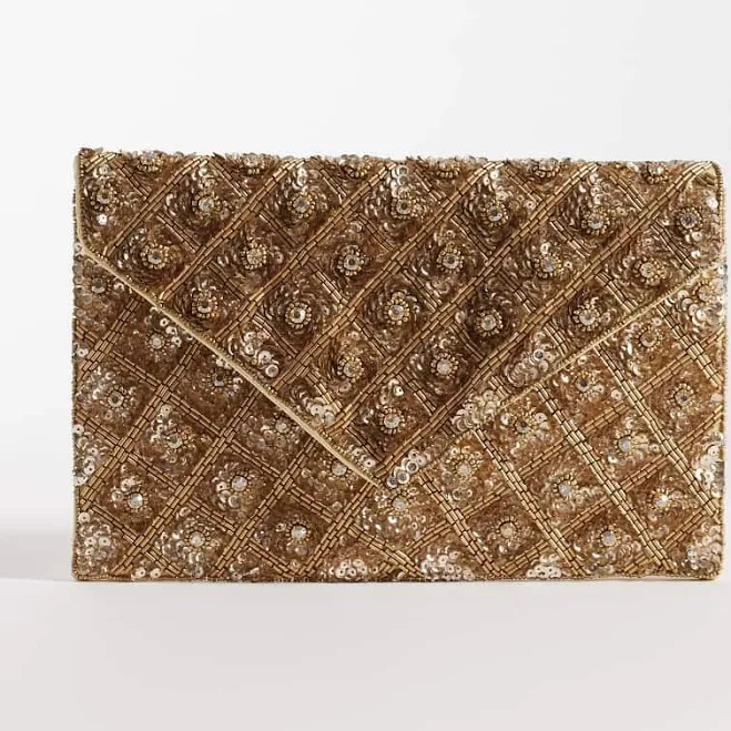 bag True Decadence Embellished Envelope Clutch Bag ASOS $52