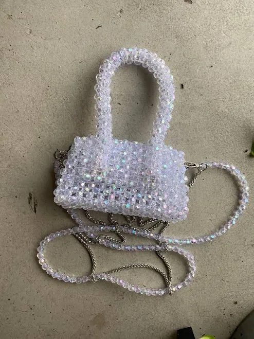bag Two Strap Beaded Purse Etsy - Seller $120