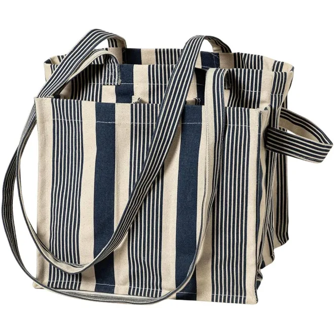 bag Uncommon Goods Farmers Market & Grocery Striped Cotton Canvas Tote Macy's $50