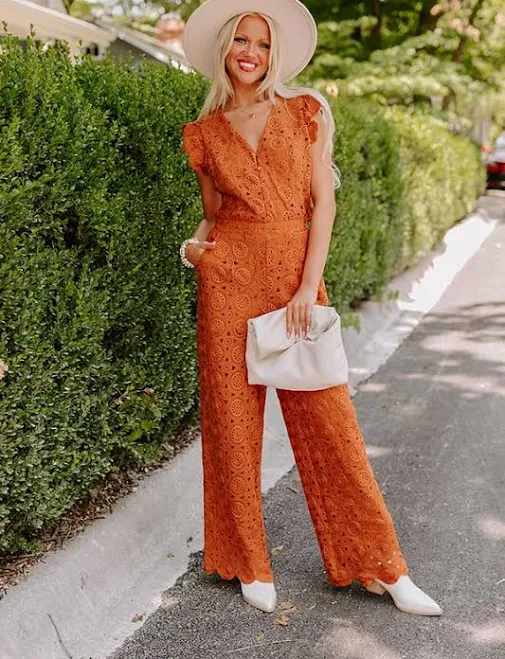 jumpsuit Under The Tucson Sun Crochet Jumpsuit Impressions Boutique $74