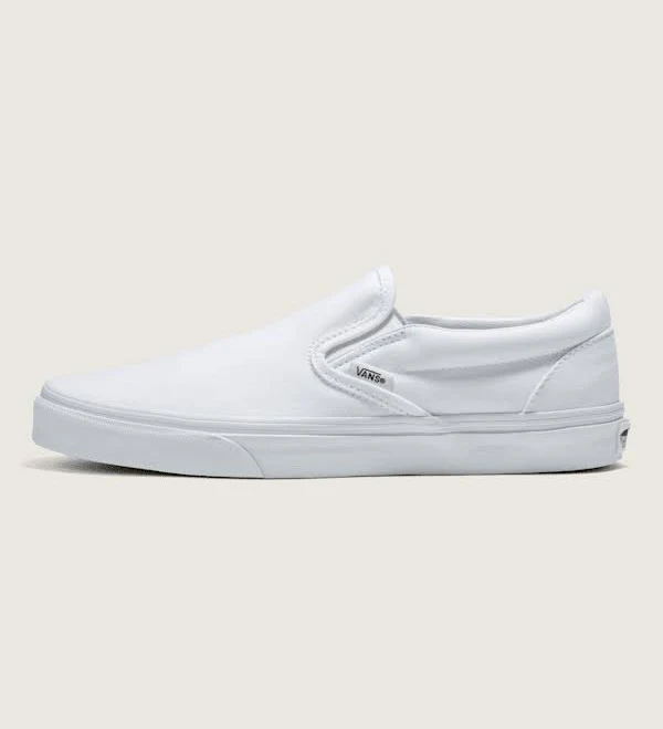shoes Vans Women's Classic Slip-On Wide Canvas Sneakers Vans $60
