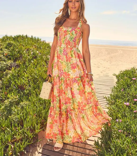 dress Vici Emelia Floral Maxi Dress VICI $50.4