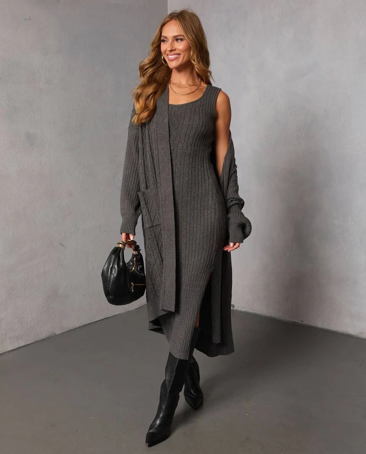 dress Vici Malissa Knit Bodycon Midi Dress VICI $33.79