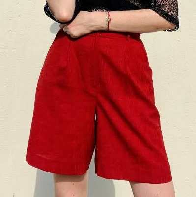 shorts Vintage 90s High-Waisted Pleated Bermuda Shorts Etsy - Seller $60.66