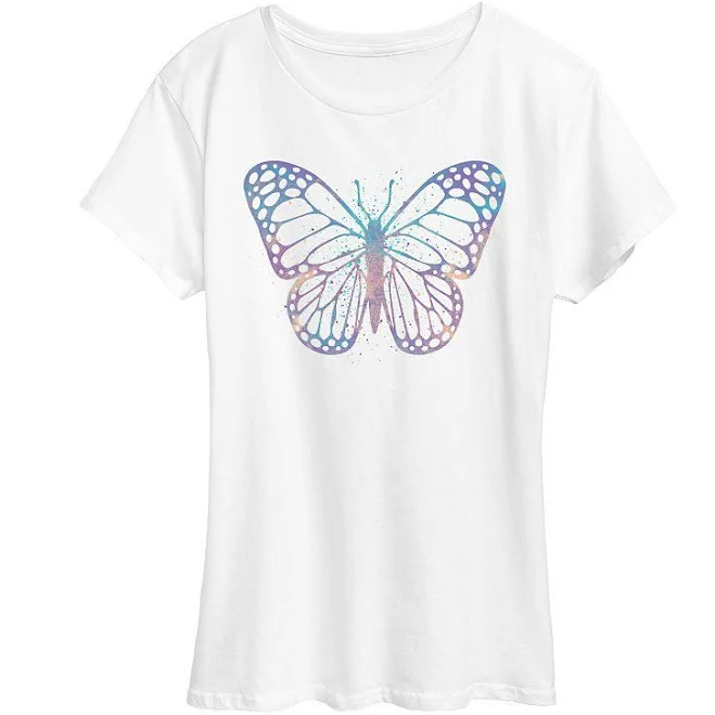 top Watercolor Butterfly Graphic Tee Kohl's $17.67