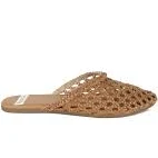 shoes Wendigo Woven Real Leather Mules In Cognac by Rag & Co. wolfandbadger.com $55