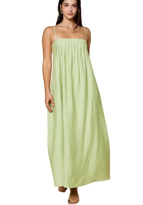 dress Whilden Pleated Spaghetti Strap Maxi Dress Whilden $68