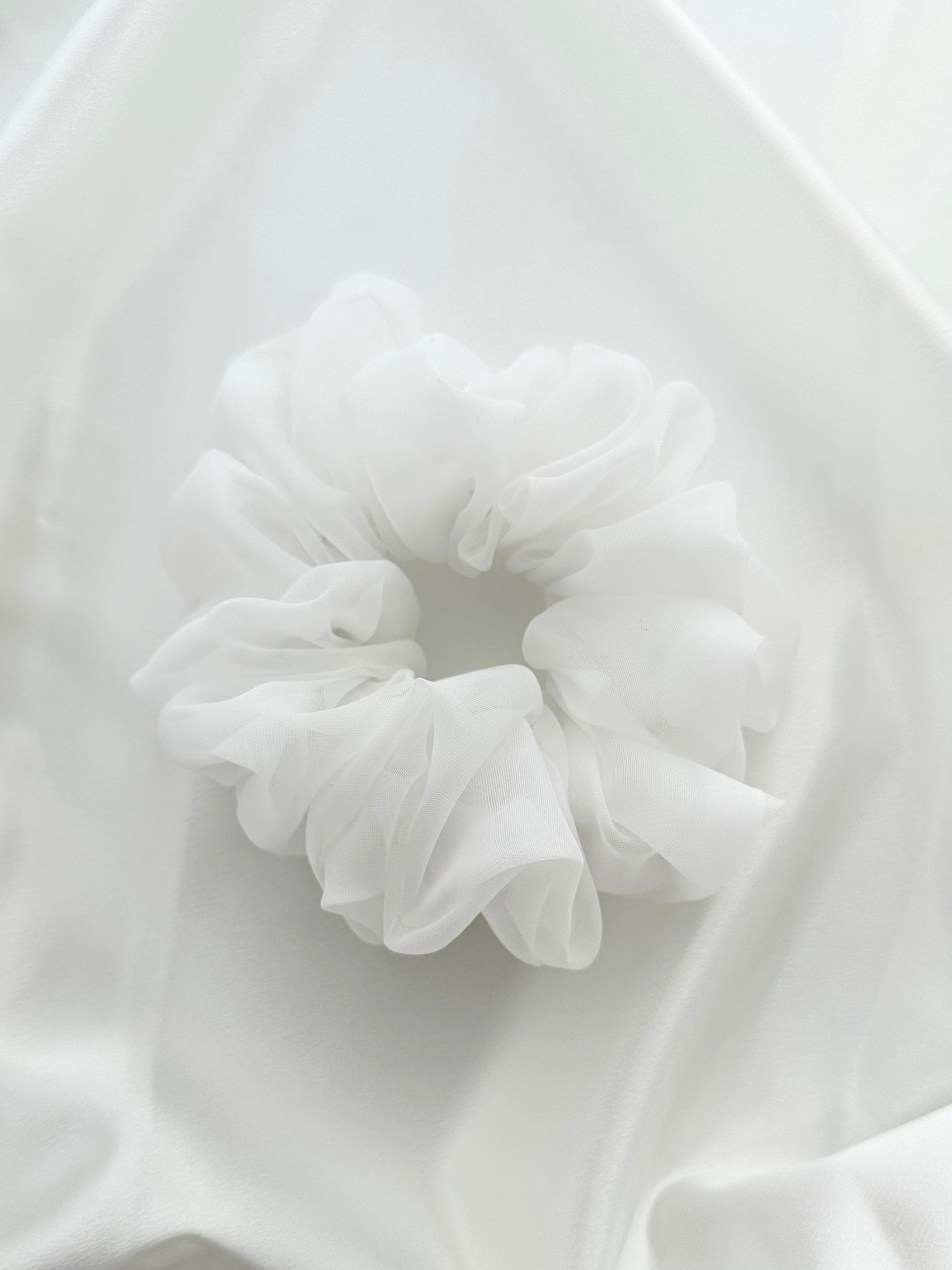 accessory White XL Jumbo Scrunchie, sheer, oversized, giant, 90s fashion, hair tie, bridesmaid gift, gift ideas Etsy $8