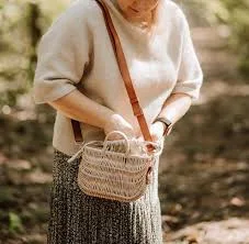 bag Wicker Crossbody bag, Handmade Natural Ecru Woman's bag, Compact natural stylish ladies everyday handbag, delicate unique design for women Etsy $60.4