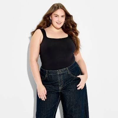 bodysuit Wild Fable Women's ButterBliss Sleeveless Square Neck Bodysuit Target $15