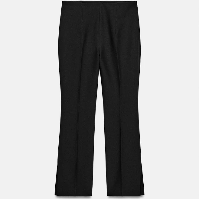 pants Woman Zara Zw Collection High-Waist Cropped Pants Zara USA $59.9