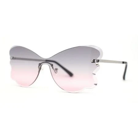 accessory Women's Bubbly Butterfly Shield Sunglasses Walmart - SA106 $14.95