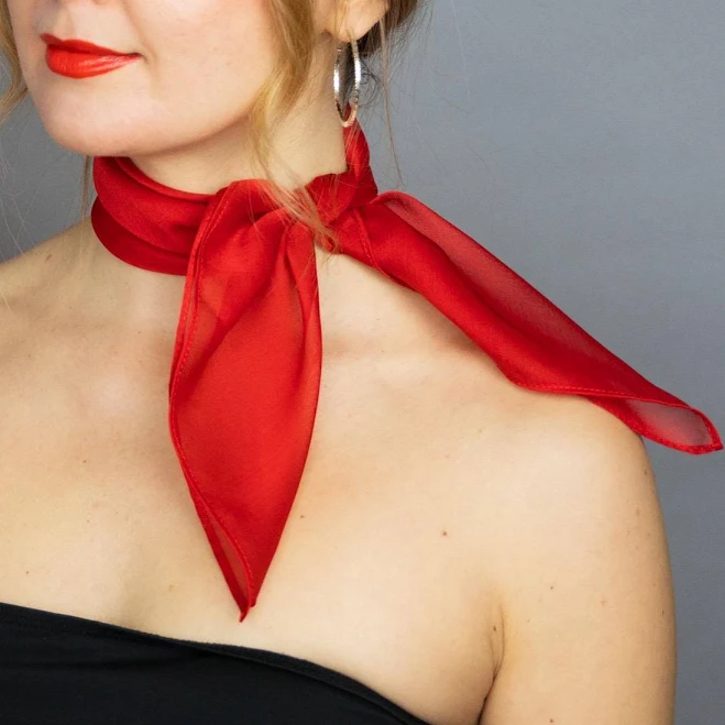 accessory Women's Chiffon Square Neck Scarf Etsy - bridalspain $18.39