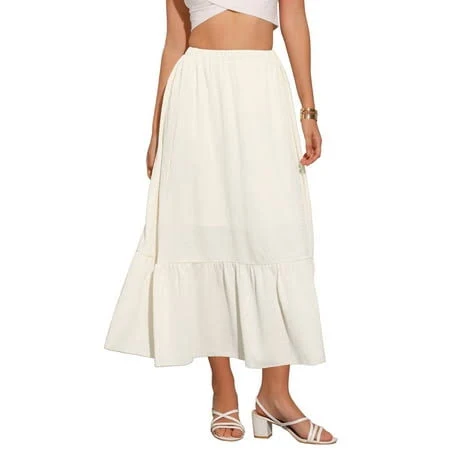 skirt Women's Flowy A-Line Skirt Walmart - Tasharina Corp $31.99