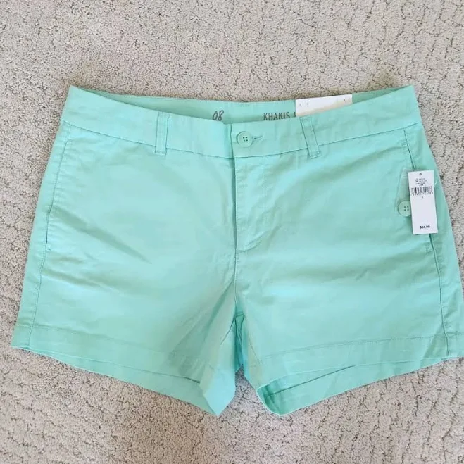 shorts Women's Gap Mint Green Chino Shorts eBay $23