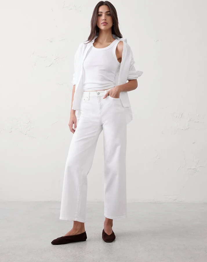 bottom Women's High-Rise Straight Jeans Banana Republic Factory $54