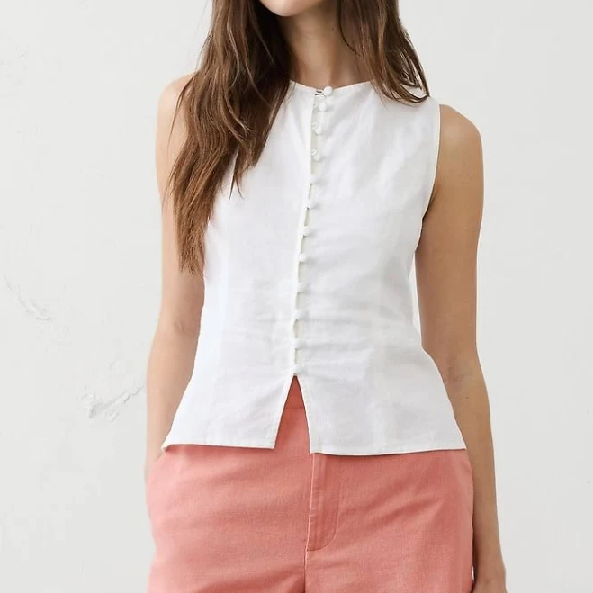 shorts Women's Linen-Blend High-Rise Shorts Banana Republic Factory $30