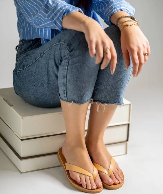 shoes Women's Minimalist Greek Leather Flip Flop Sandals Etsy - HitonasCOM $68.44