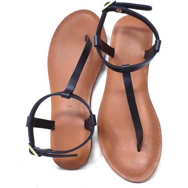 shoes Women's Minimalist Leather Thong Sandals Etsy - Seller $99.99