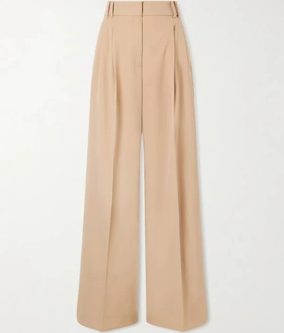 pants Women's Pleated Wool-Blend Wide-Leg Trousers NET-A-PORTER $990