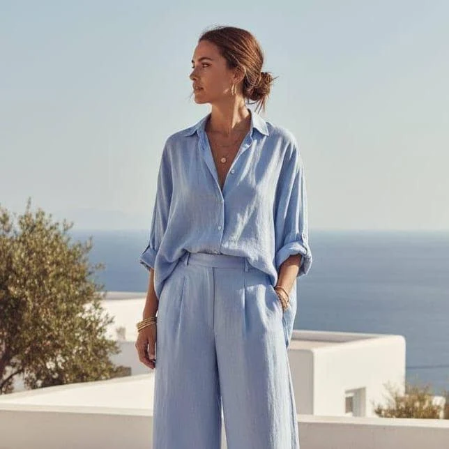 matching set Women's Relaxed Linen Two Piece Set Etsy - Seller $92.3