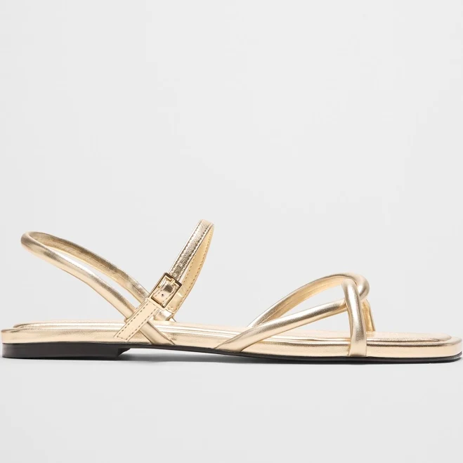 shoes Women's Vegan Leather Tubular Strappy Sandal Banana Republic Factory $50