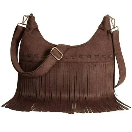 bag Women's Western Cowgirl Boho Fringe Crossbody Bag Walmart - JASGOOD Belt $17.99