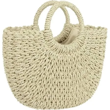 bag Women's Woven Straw Beach Bag Walmart - Euphrates Direct $24.99