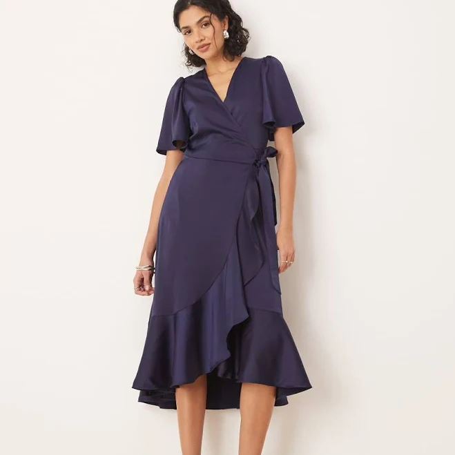 dress Yas satin midi wrap dress ASOS $130
