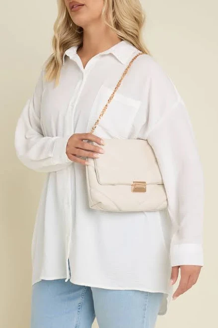 bag Yours Quilted Faux Leather Shoulder Bag Yours Clothing United States $26