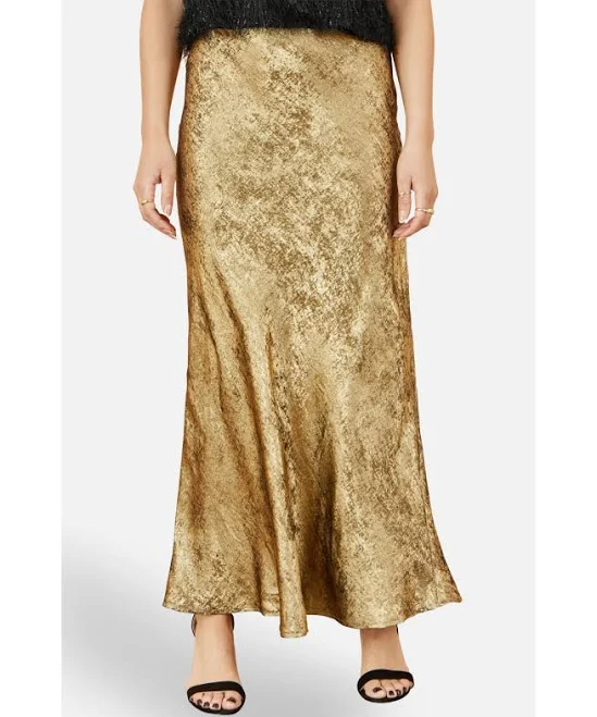 skirt Yumi Women's Satin Midi Skirt Macy's $87.5