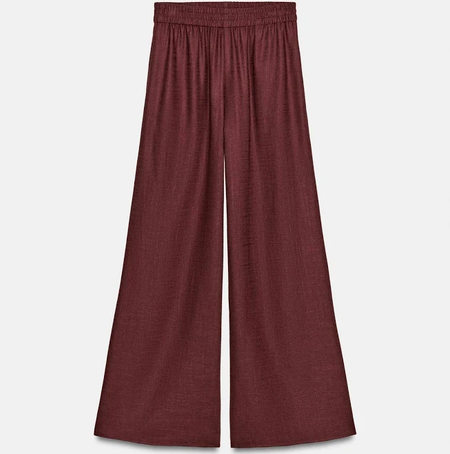 trousers Zara Wide Leg Linen Pants Zara USA $69.9