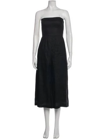 jumpsuit Zimmermann Linen Strapless Jumpsuit in Grey, Women's XS The RealReal $292