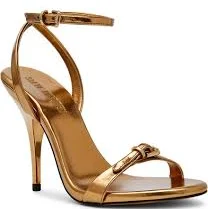 Steve Madden Foxx Metallic Ankle Strap Stiletto Dress Sandals